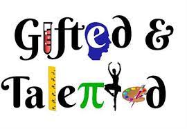 Graphic of the words Gifted and Talented