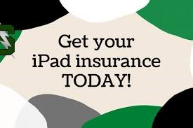 Graphic that says: Get your iPad insurance today!